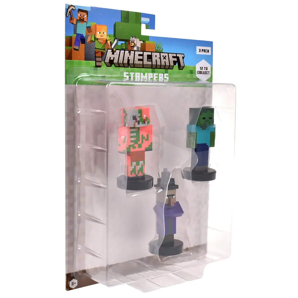 Pack De 3 Figuras Timbre Minecraft Ansaldo 34911 19