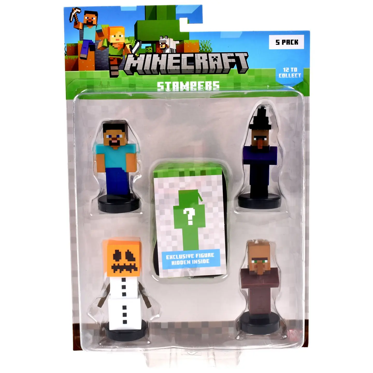 Pack De 5 Figuras Timbre Minecraft Ansaldo 34912 3