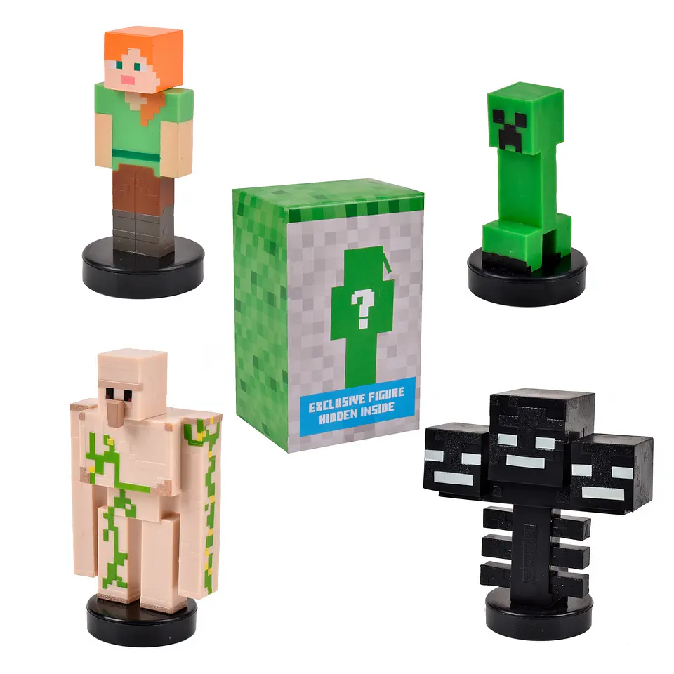 Pack De 5 Figuras Timbre Minecraft Ansaldo 34912 5
