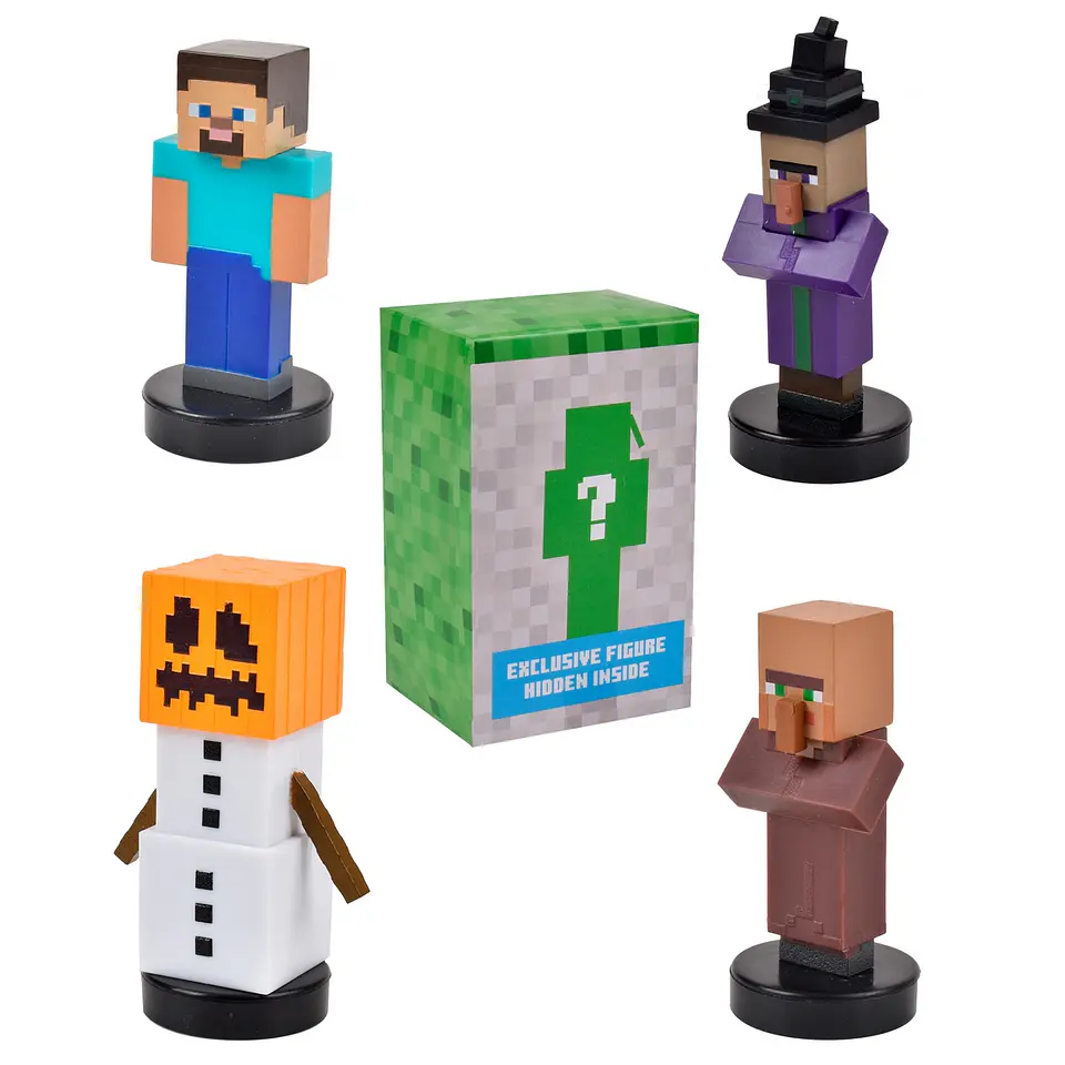 Pack De 5 Figuras Timbre Minecraft Ansaldo 34912 9