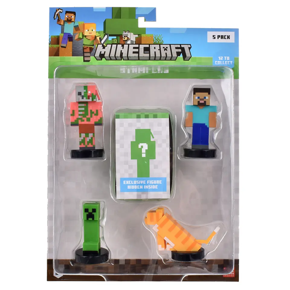 Pack De 5 Figuras Timbre Minecraft Ansaldo 34912 10