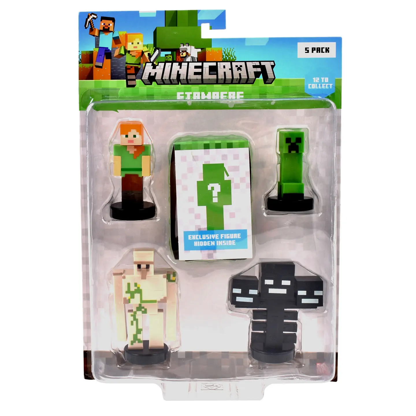 Pack De 5 Figuras Timbre Minecraft Ansaldo 34912 11