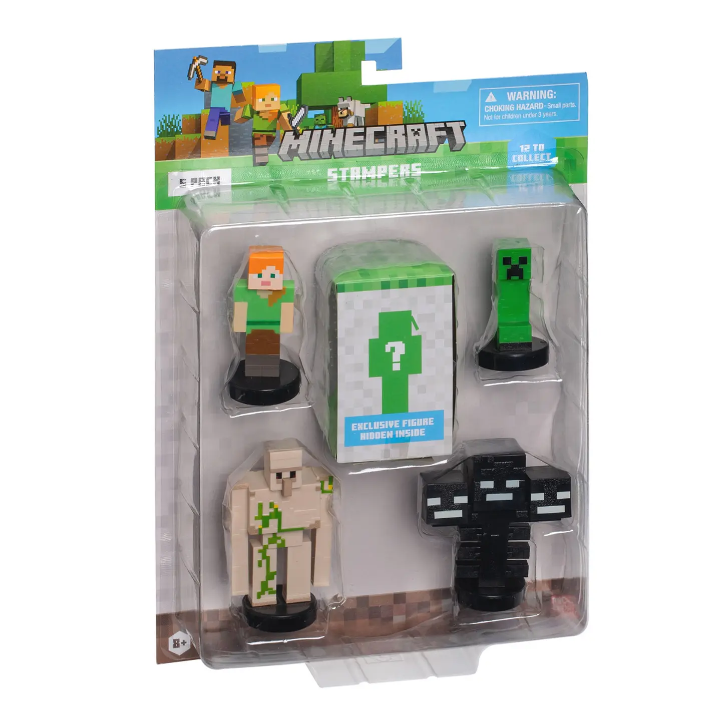 Pack De 5 Figuras Timbre Minecraft Ansaldo 34912 12