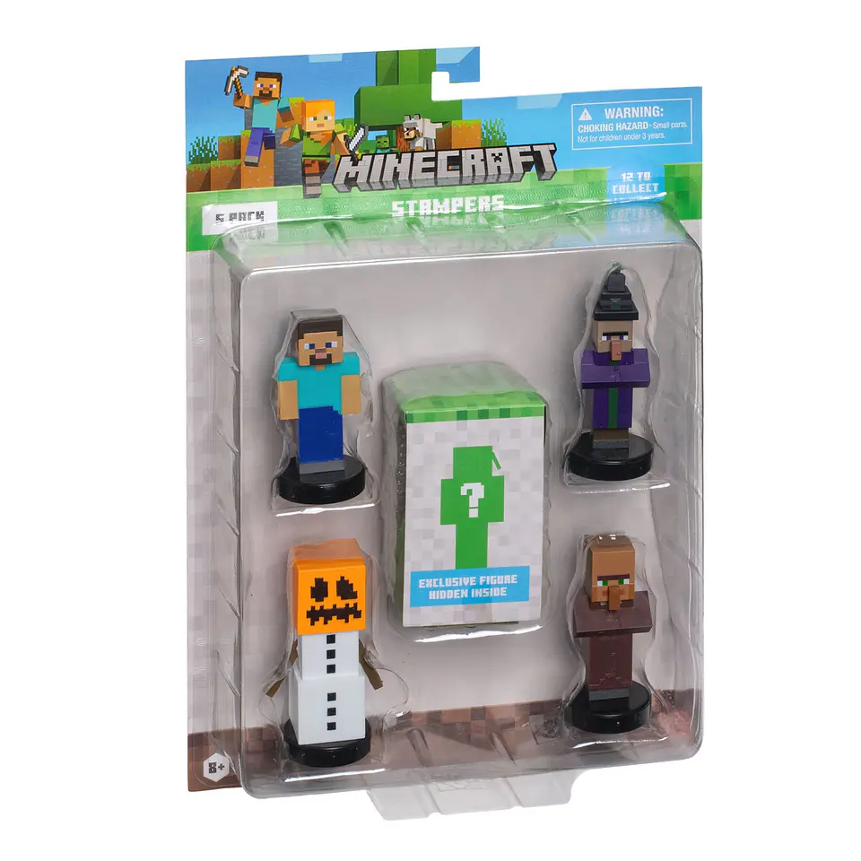 Pack De 5 Figuras Timbre Minecraft Ansaldo 34912 13