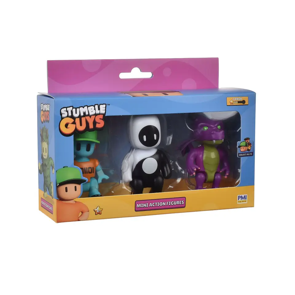 Pack 3 Figuras 8 Cms Articuladas Stumble Guys Ansaldo 32955 3