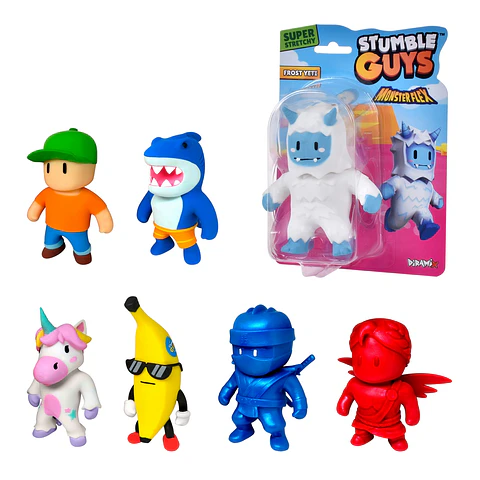 FIGURA STRECH DE GOMA DE 15 CMS QUE SE ESTIRA STUMBLE GUYS ANSALDO 33106
