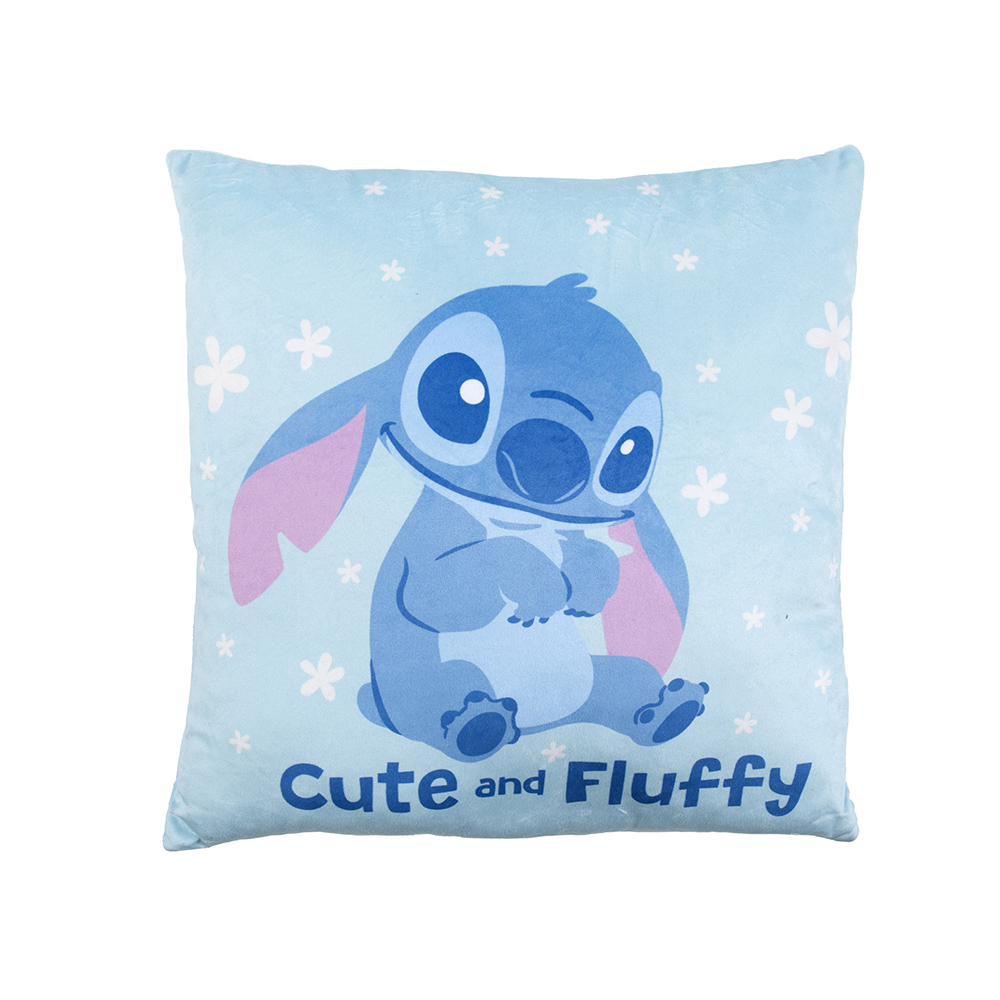 Cojin Velour Est. 40X40 Cm Disney Stitch Fluffy