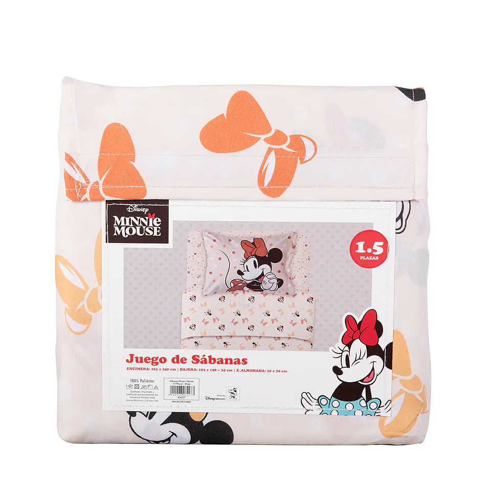 SABANA MF SINGLE MINNIE BEIGE 1