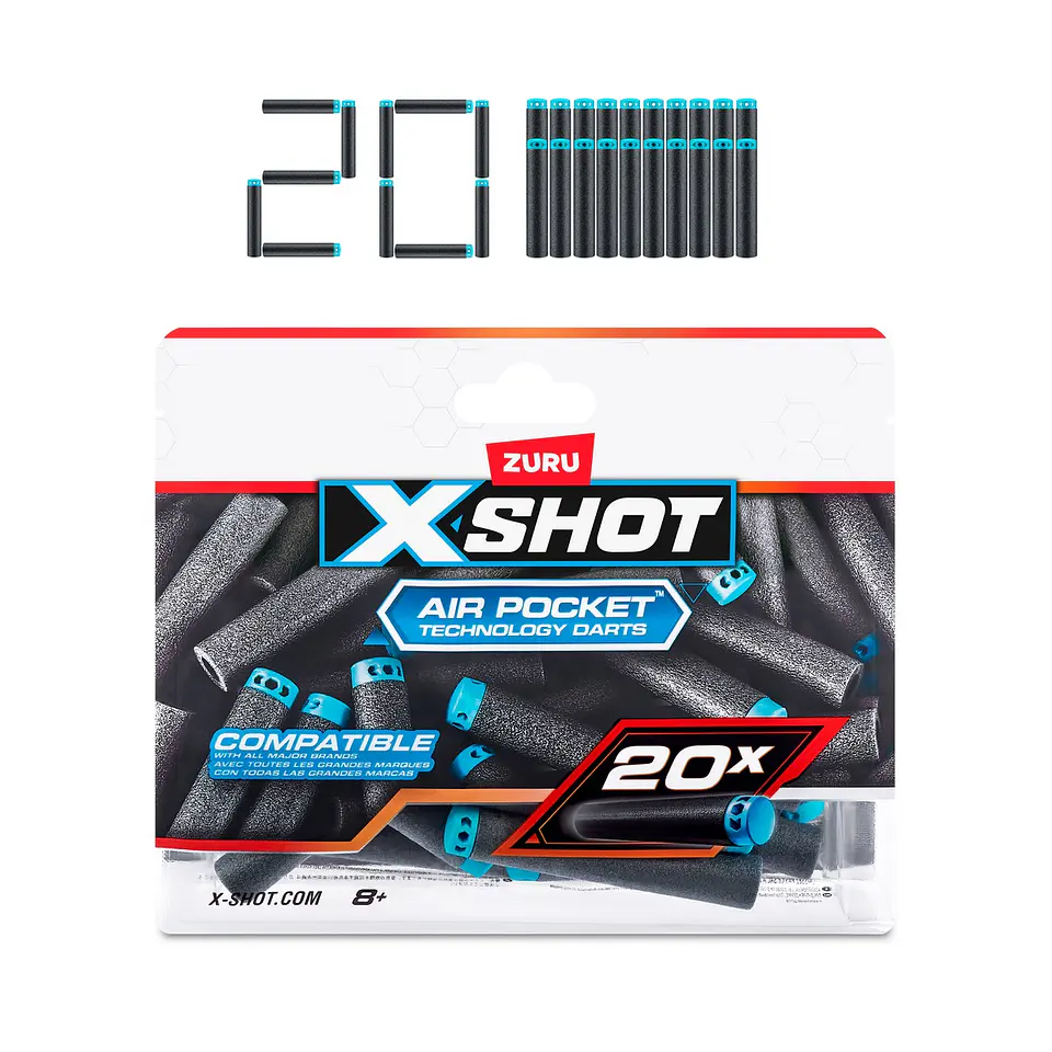 PACK 20 DARDOS X-SHOT ANSALDO 34207 3