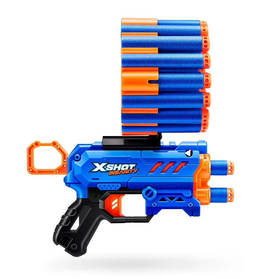 LANZA DARDOS INSANITY MICRO BLASTER CON 24 DARDOS X-SHOT ANSALDO 36361 5
