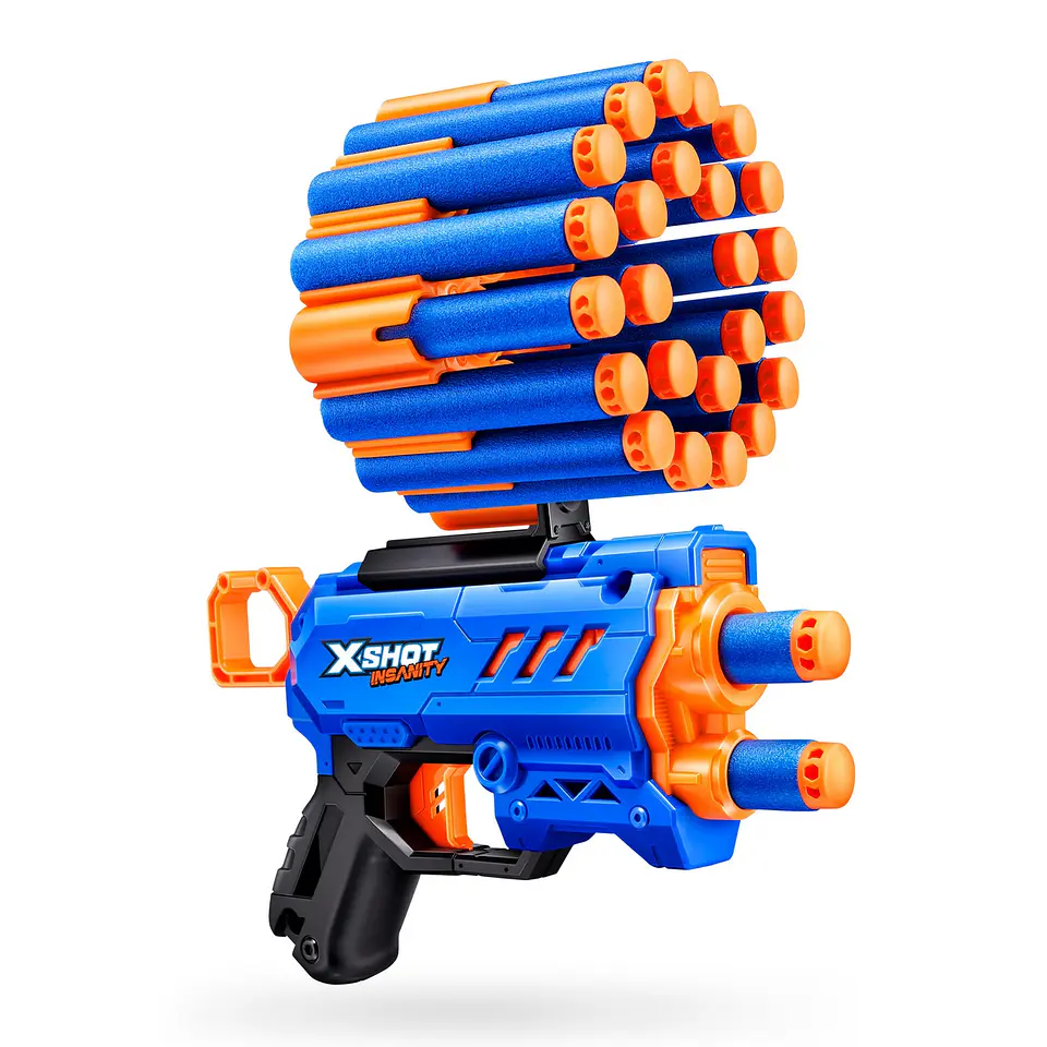 LANZA DARDOS INSANITY MICRO BLASTER CON 24 DARDOS X-SHOT ANSALDO 36361 6