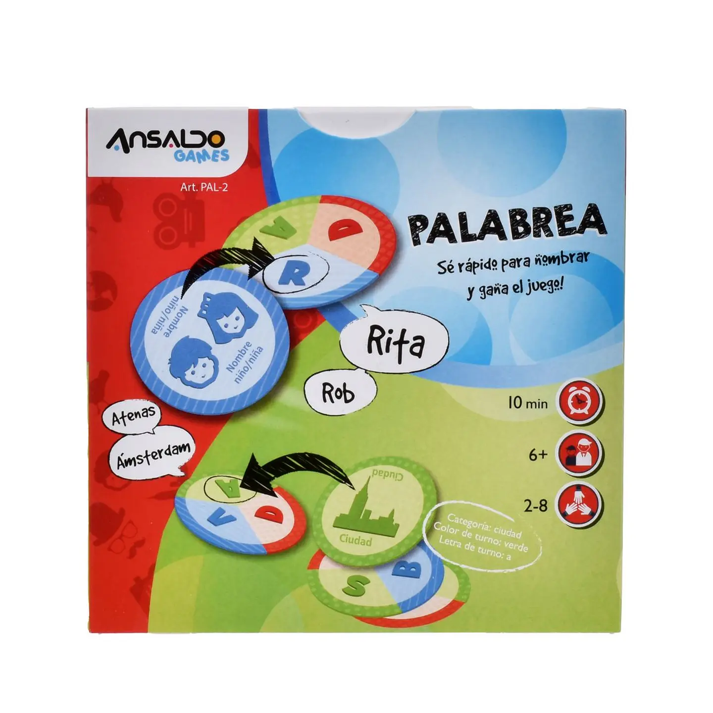 Juego De Destreza Palabrea 2 Ansaldo 35437 2