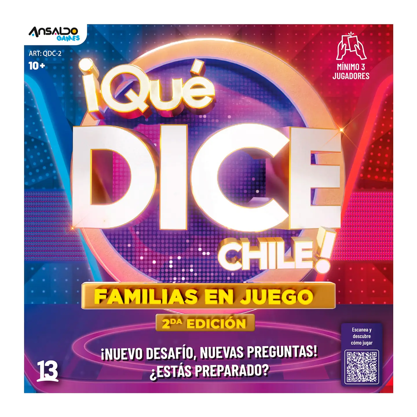 JUEGO DE MESA QUE DICE CHILE FAMLIAS EN JUEGO ANSALDO 36020 3