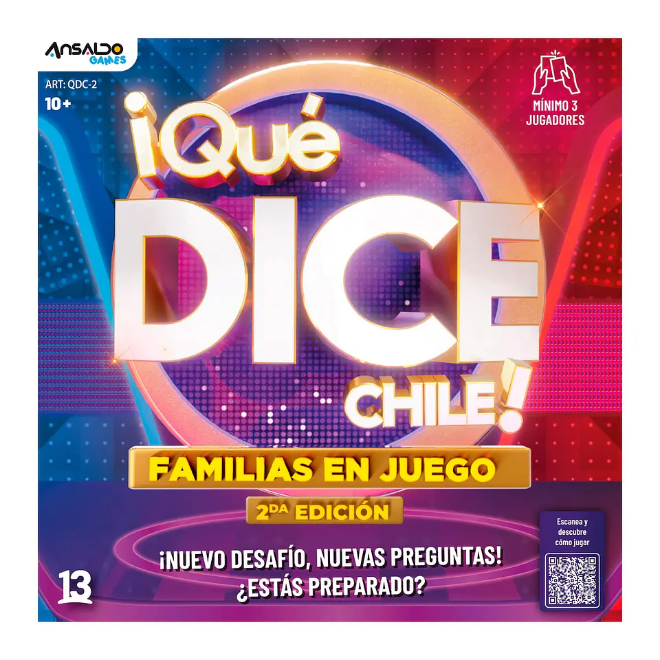 JUEGO DE MESA QUE DICE CHILE FAMLIAS EN JUEGO ANSALDO 36020 3