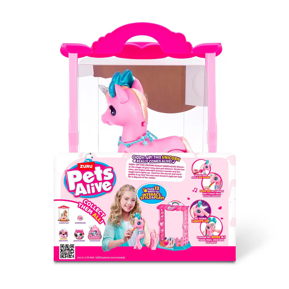 UNICORNIO MAGICO Y ESTABLO PETS ALIVE ANSALDO 35693 2