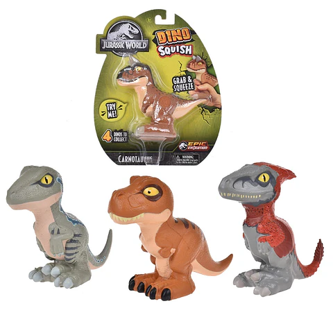 DINOSAURIO SQUISH DE 13 CMS JURASSIC WORLD ANSALDO 27962