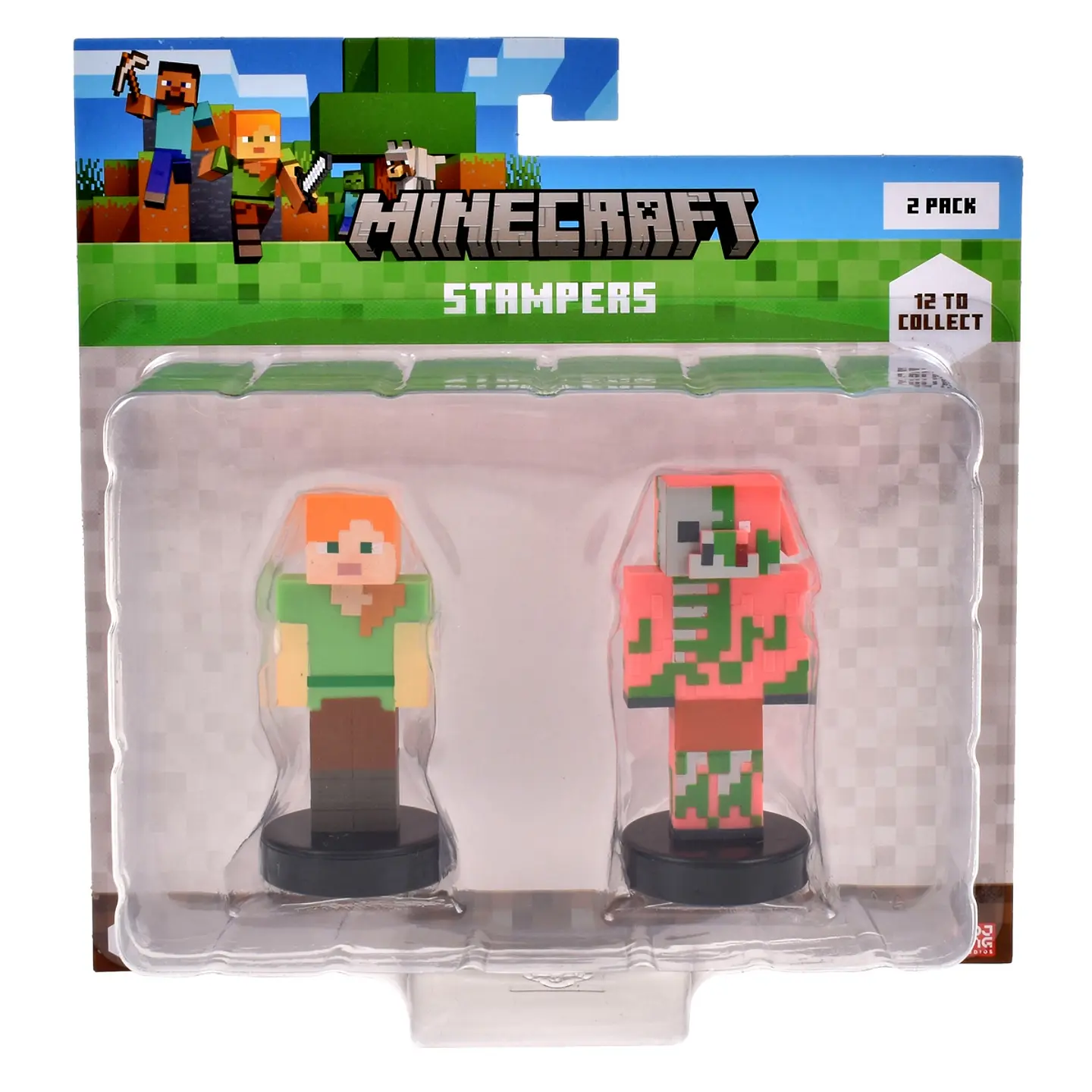 Pack De 2 Figuras Timbre Minecraft Ansaldo 34910 7
