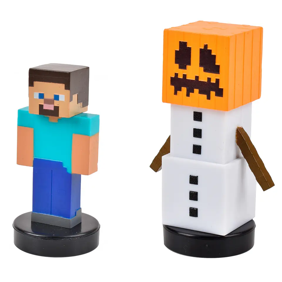 Pack De 2 Figuras Timbre Minecraft Ansaldo 34910 9