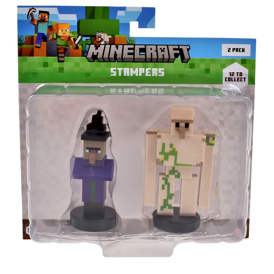 Pack De 2 Figuras Timbre Minecraft Ansaldo 34910 17