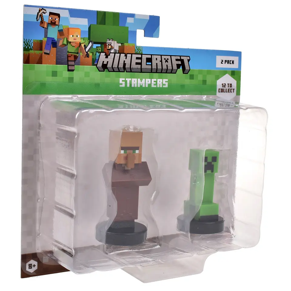Pack De 2 Figuras Timbre Minecraft Ansaldo 34910 18