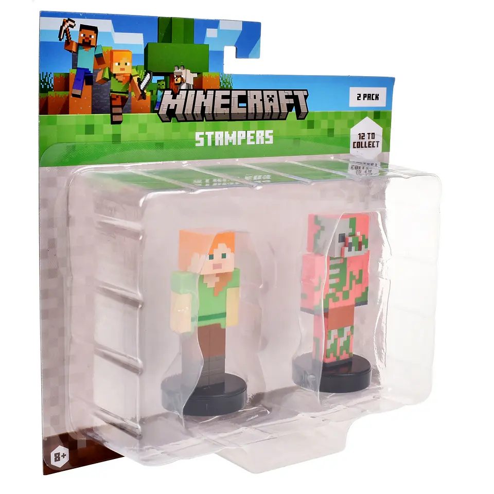 Pack De 2 Figuras Timbre Minecraft Ansaldo 34910 21