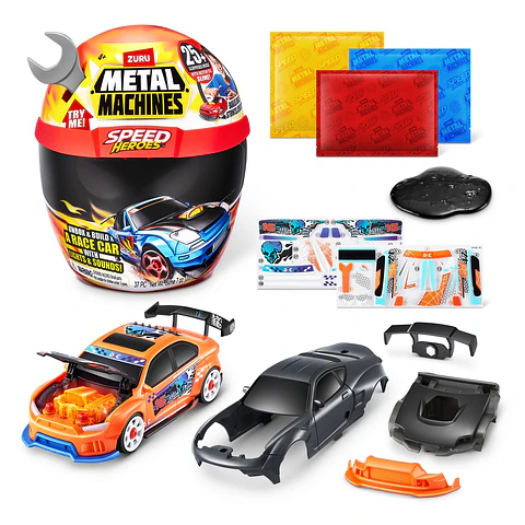 PLAYSET CASCO SPEED HERO METAL MACHINES ANSALDO 34196