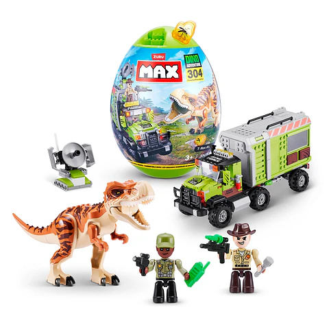 SET 304 BLOQUES MAX DINO ESCAPE EN HUEVO DE ZURU ANSALDO 27955