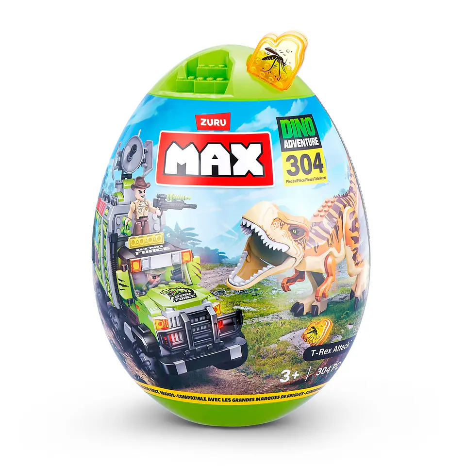 SET 304 BLOQUES MAX DINO ESCAPE EN HUEVO DE ZURU ANSALDO 27955 5