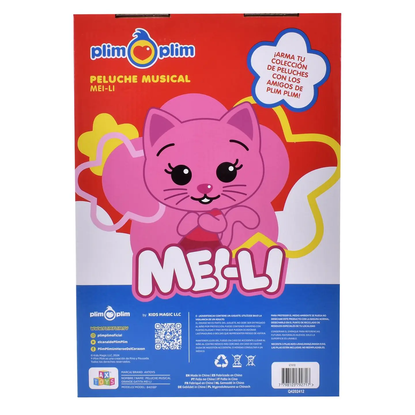 PLIM PLIM PELUCHE CON SONIDO 30 CMS ANSALDO 33093 10