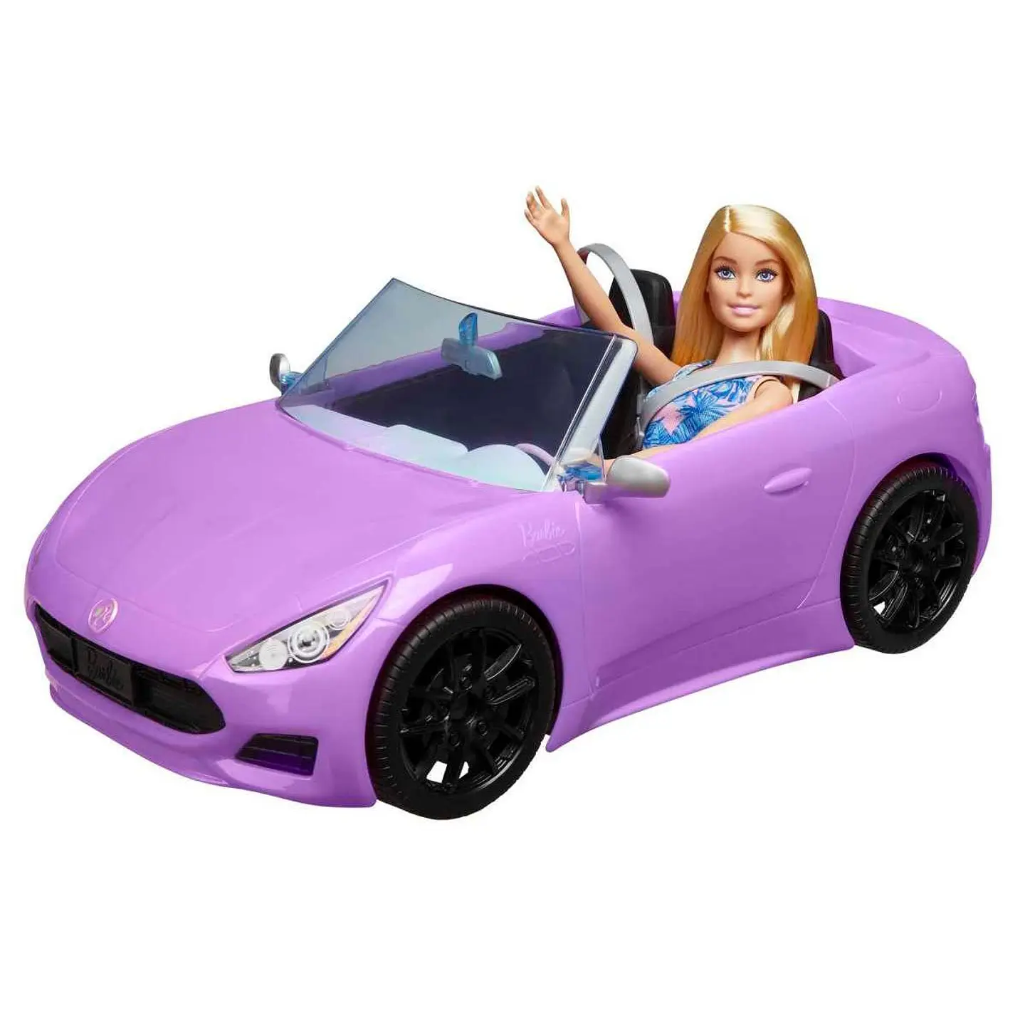 BARBIE DOLL + CONVERTIBLE CAUCASIAN MATTEL HBY29 5