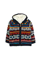 Chaleco Bebe Full Zipper Con Gorro Grecas Foresta Ficcus 2520163 Azul - Miniatura 1