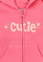 Poleron Bebe Full Zipper Con Gorro Est. Day To Day Ficcus 2520715 Coral - Miniatura 3