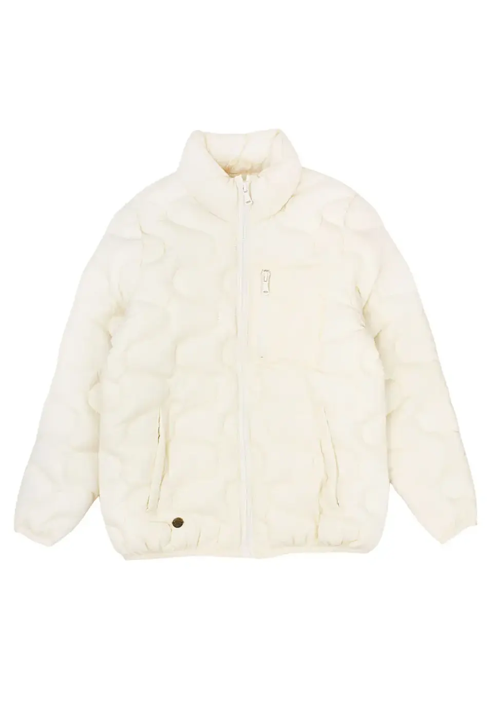 Parka Niña Full Zipper Con Gorro Acolchada Foresta Ficcus 2520319 Crudo 1