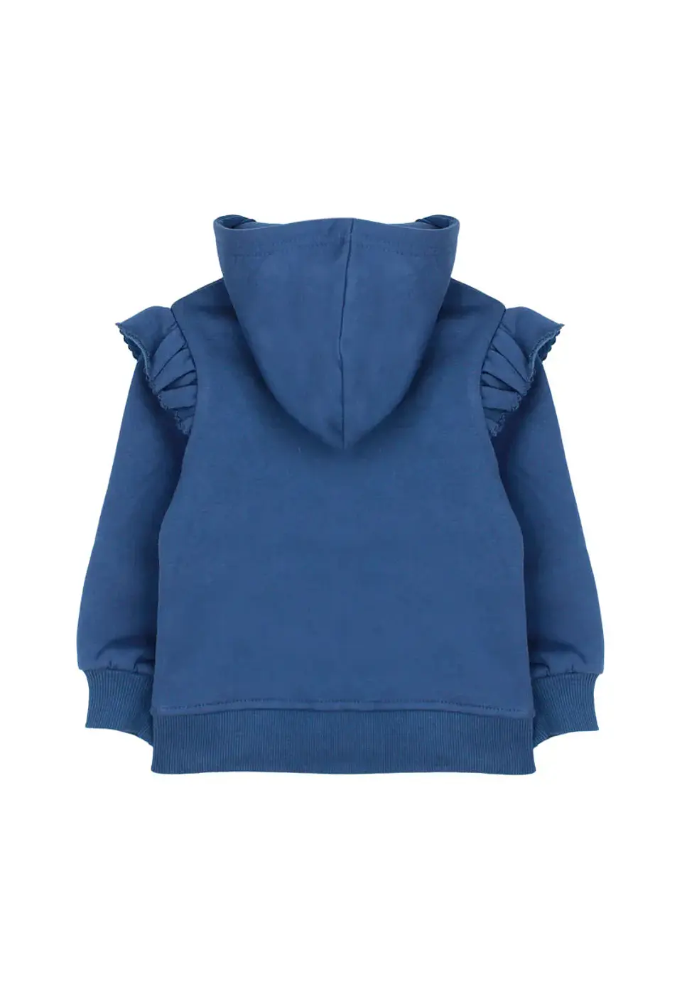 Poleron Bebe Full Zipper Con Gorro Est. Foresta Ficcus 2520185 Azul 2