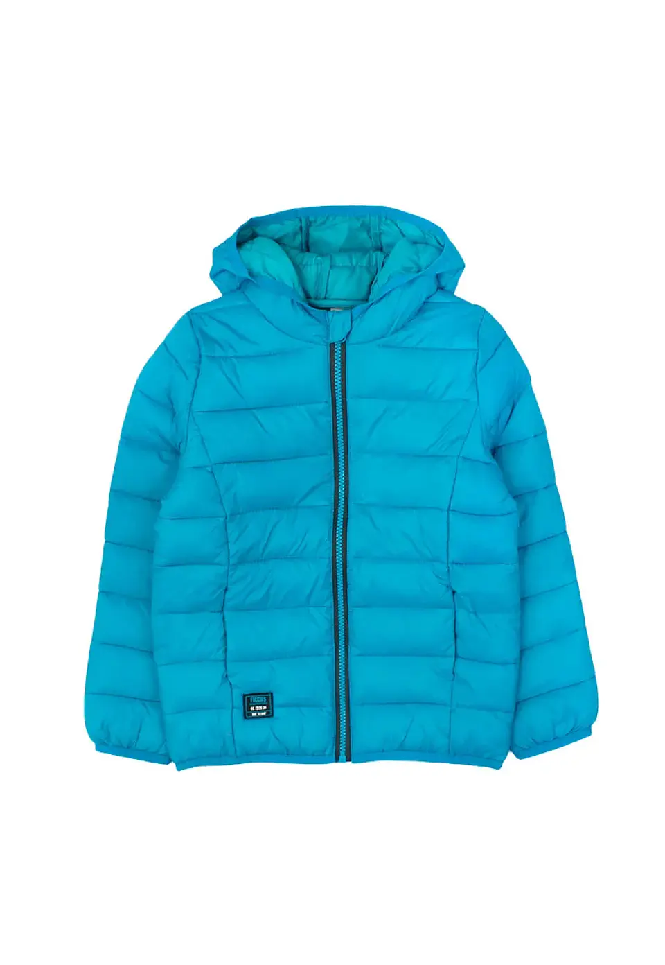 Parka Niño Full Zipper Con Gorro Acolchada Day To Day Ficcus 2520736 Esmeralda 1