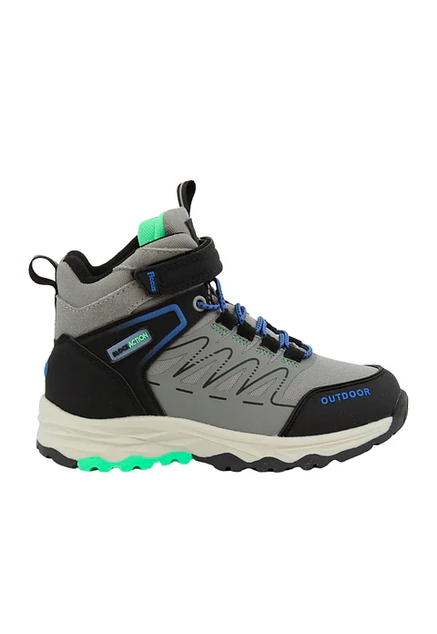 ZAPATILLA C/CAÑA NIÑO OUTDOOR FICCUS20921 GRIS