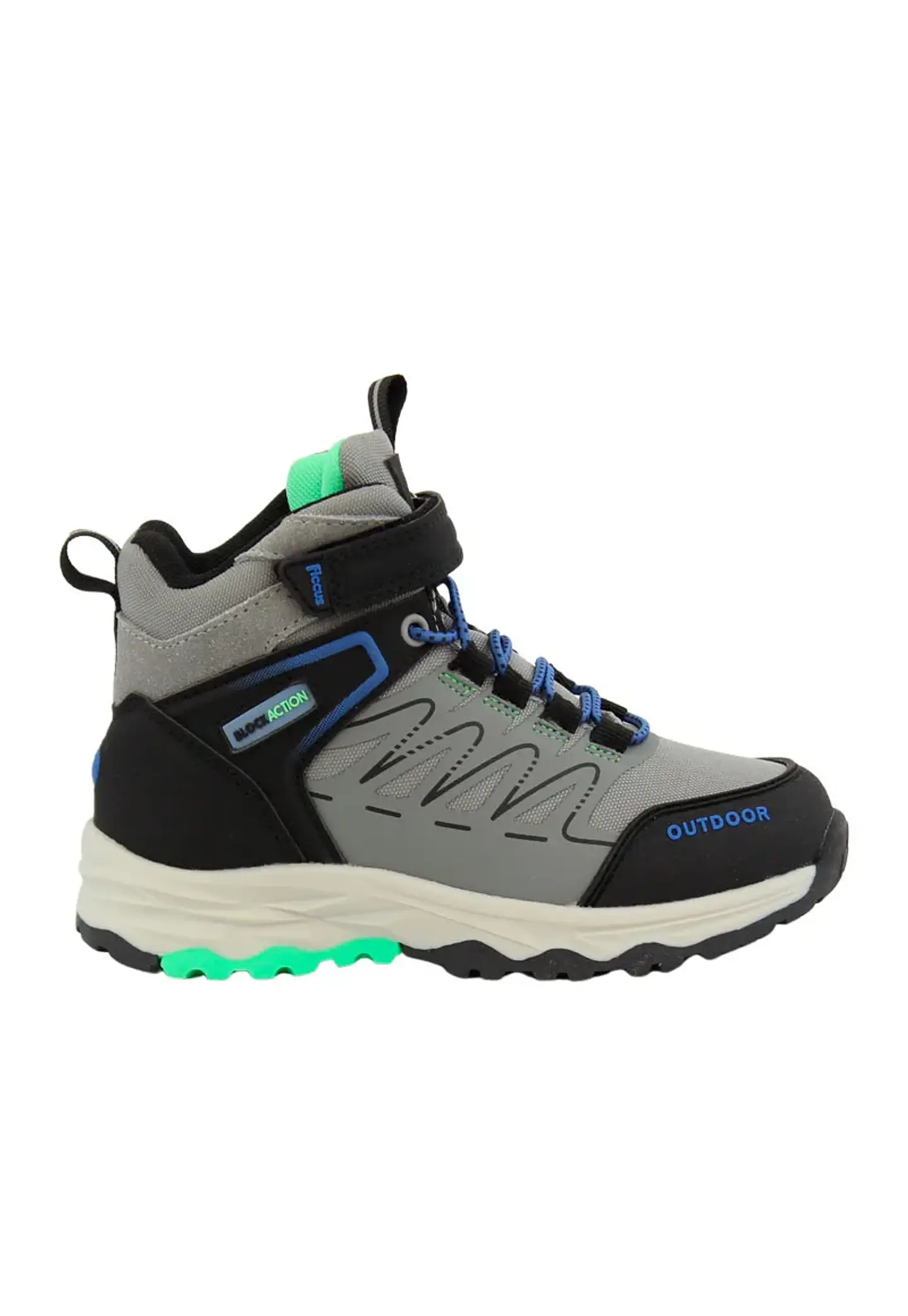 Zapatilla C/Caña Niño Outdoor Ficcus20921 Gris 1