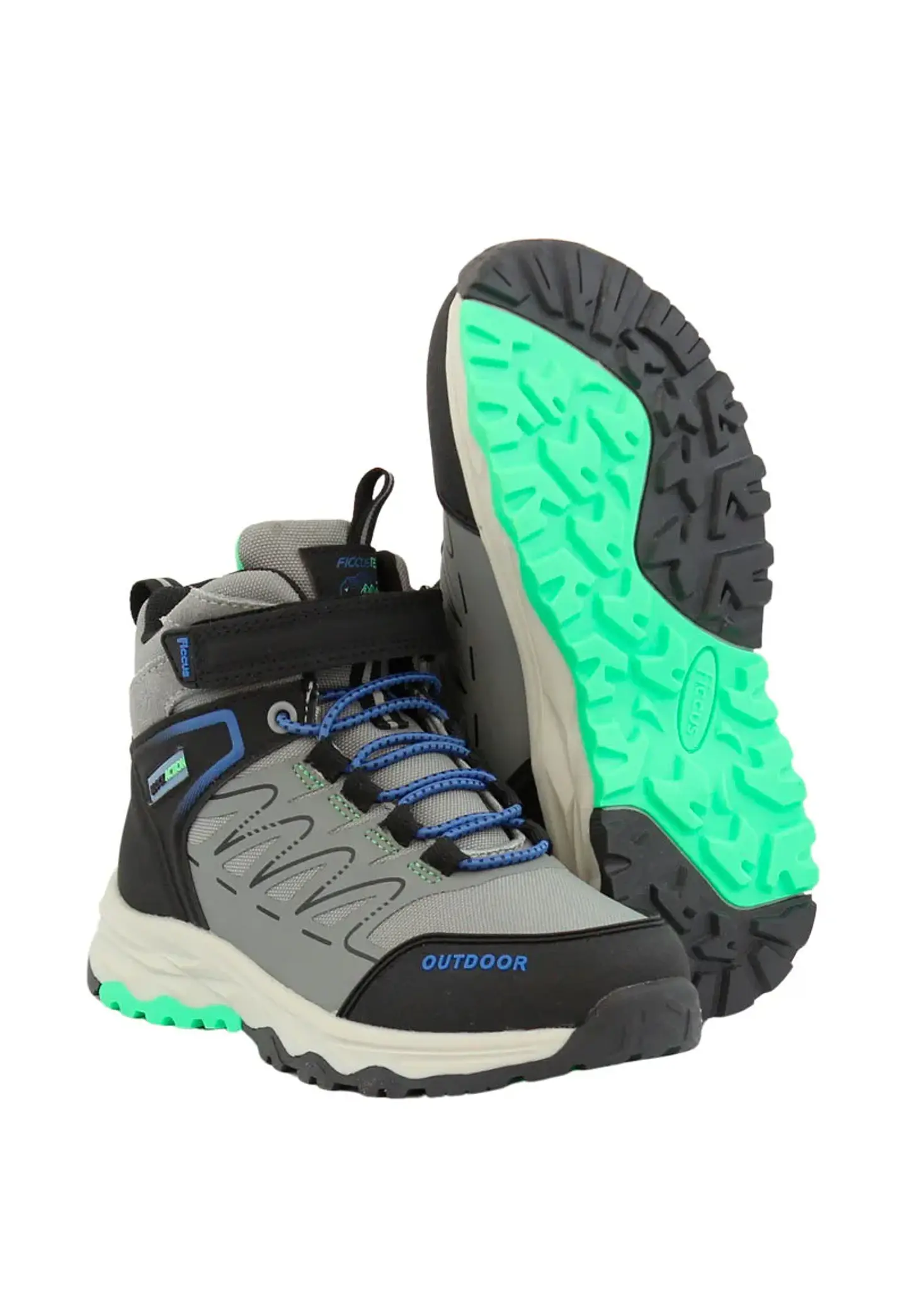 Zapatilla C/Caña Niño Outdoor Ficcus20921 Gris 2