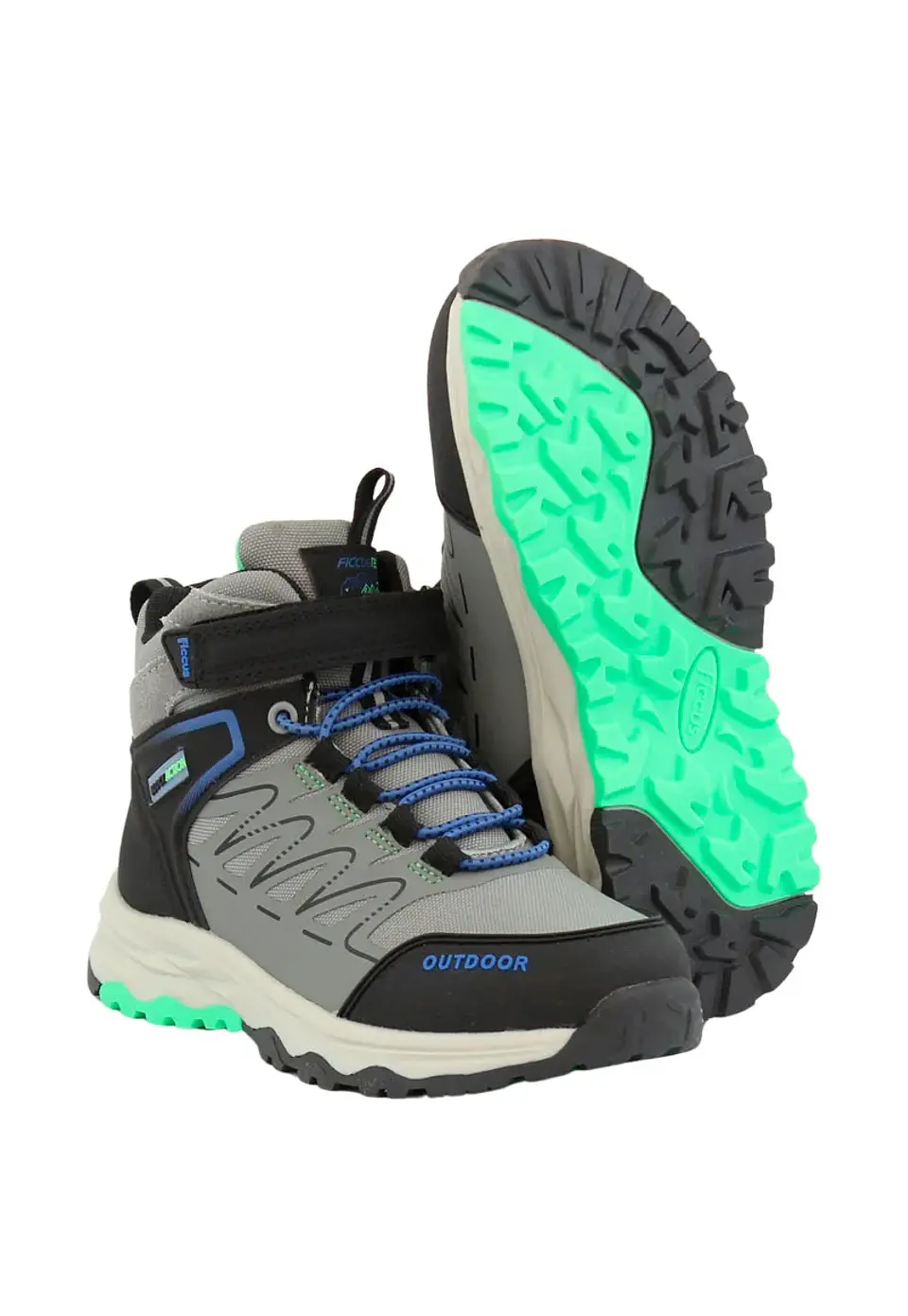 Zapatilla C/Caña Niño Outdoor Ficcus20921 Gris 2