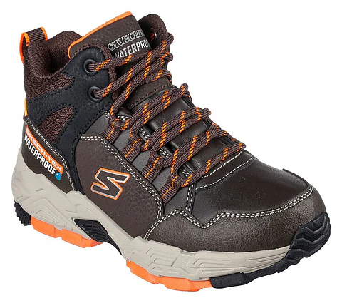 ZAPATILLA C/CAÑA NIÑO DROLLIX CASUAL SKECHERS 406419L-CHOR CHOCOLATE