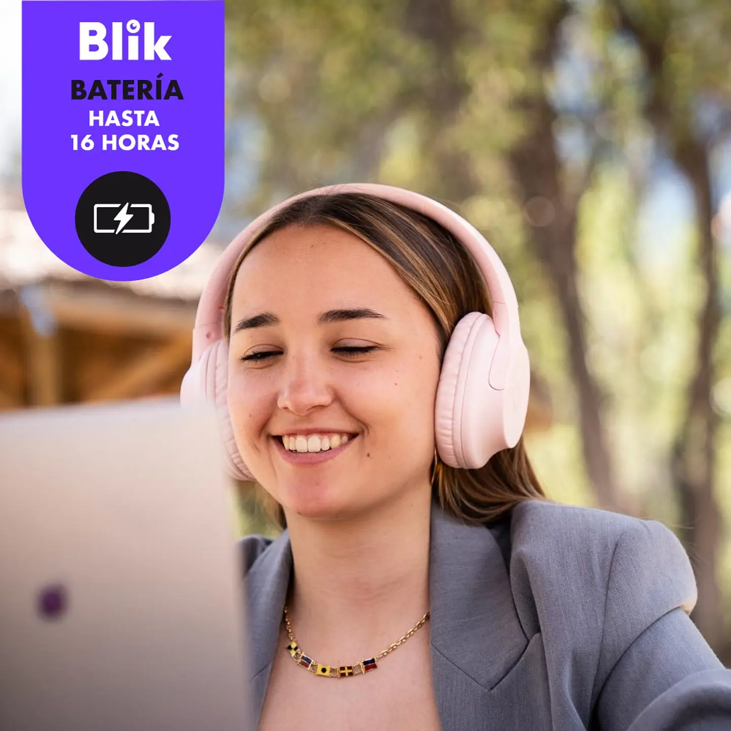 AUDIFONO BT ON ROSA BLIK SOUL250-PK 11