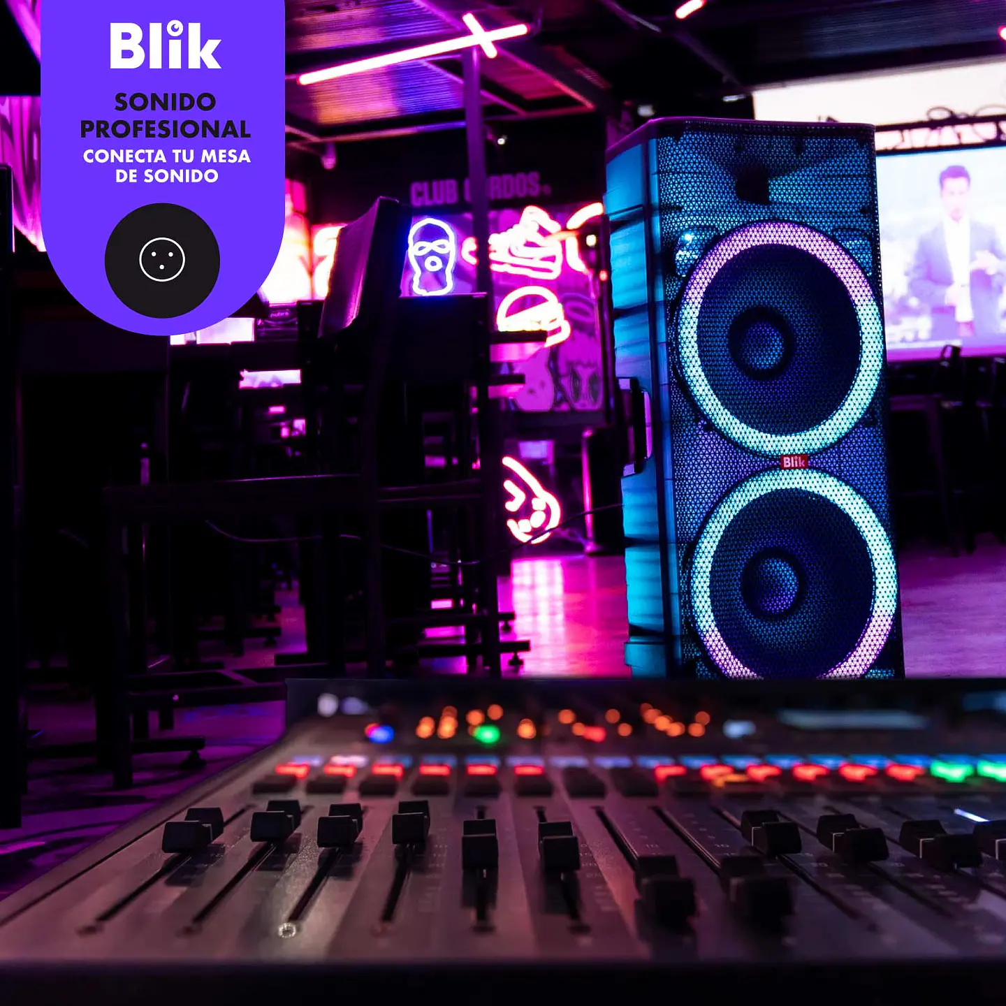 PARLANTE KARAOKE AIO BT BLIK LIGHT360 4