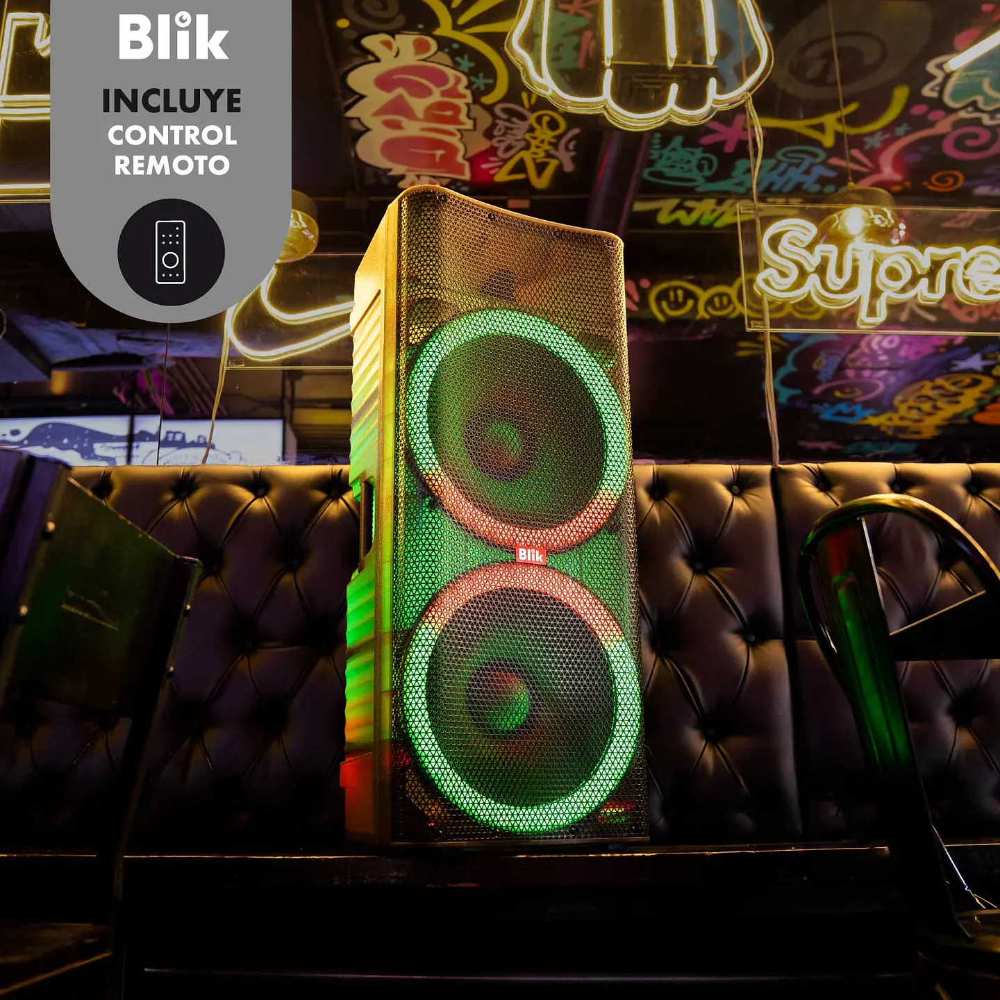 PARLANTE KARAOKE AIO BT BLIK LIGHT360 9