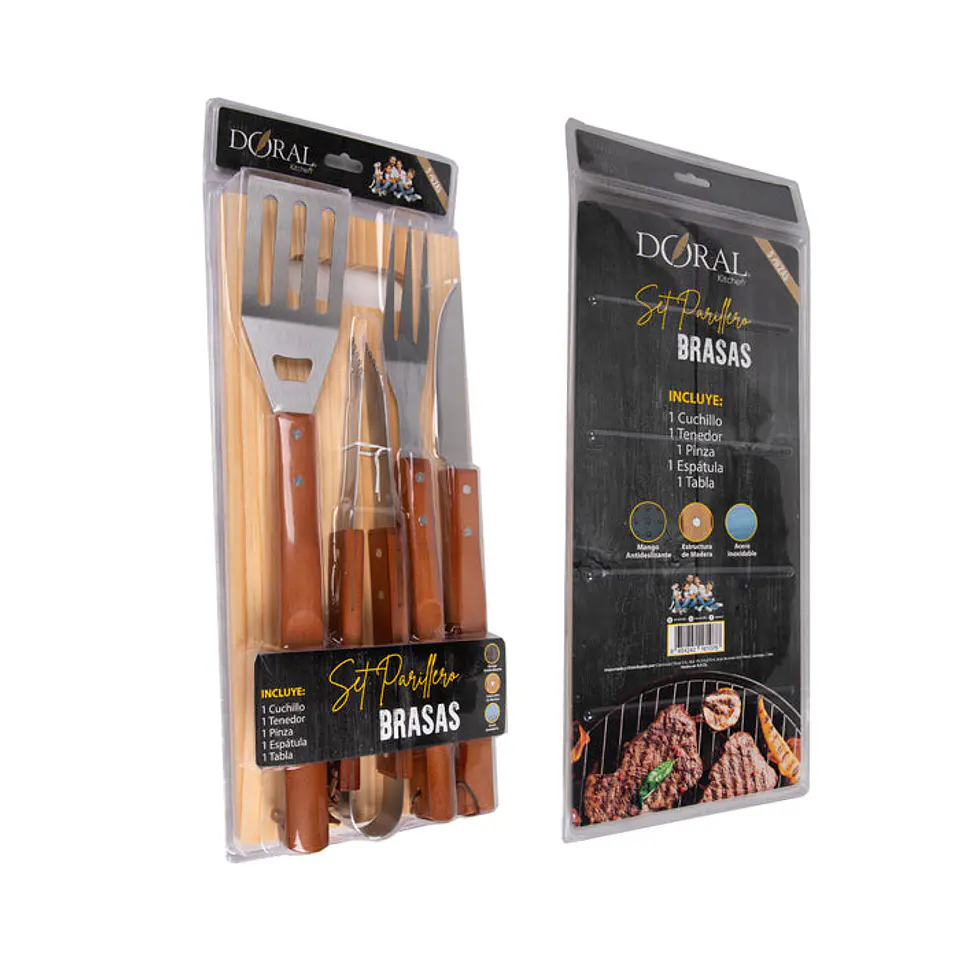 Set Parrillero 5 Piezas - Brasas 2