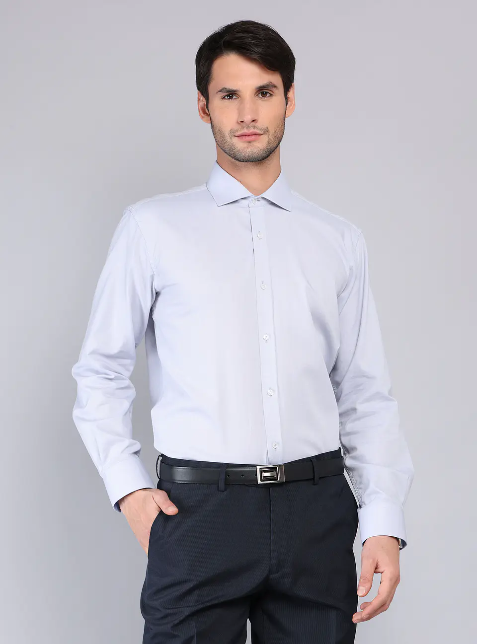 Camisa Formal Arrow Hombre Arm0407Gr Gris 1