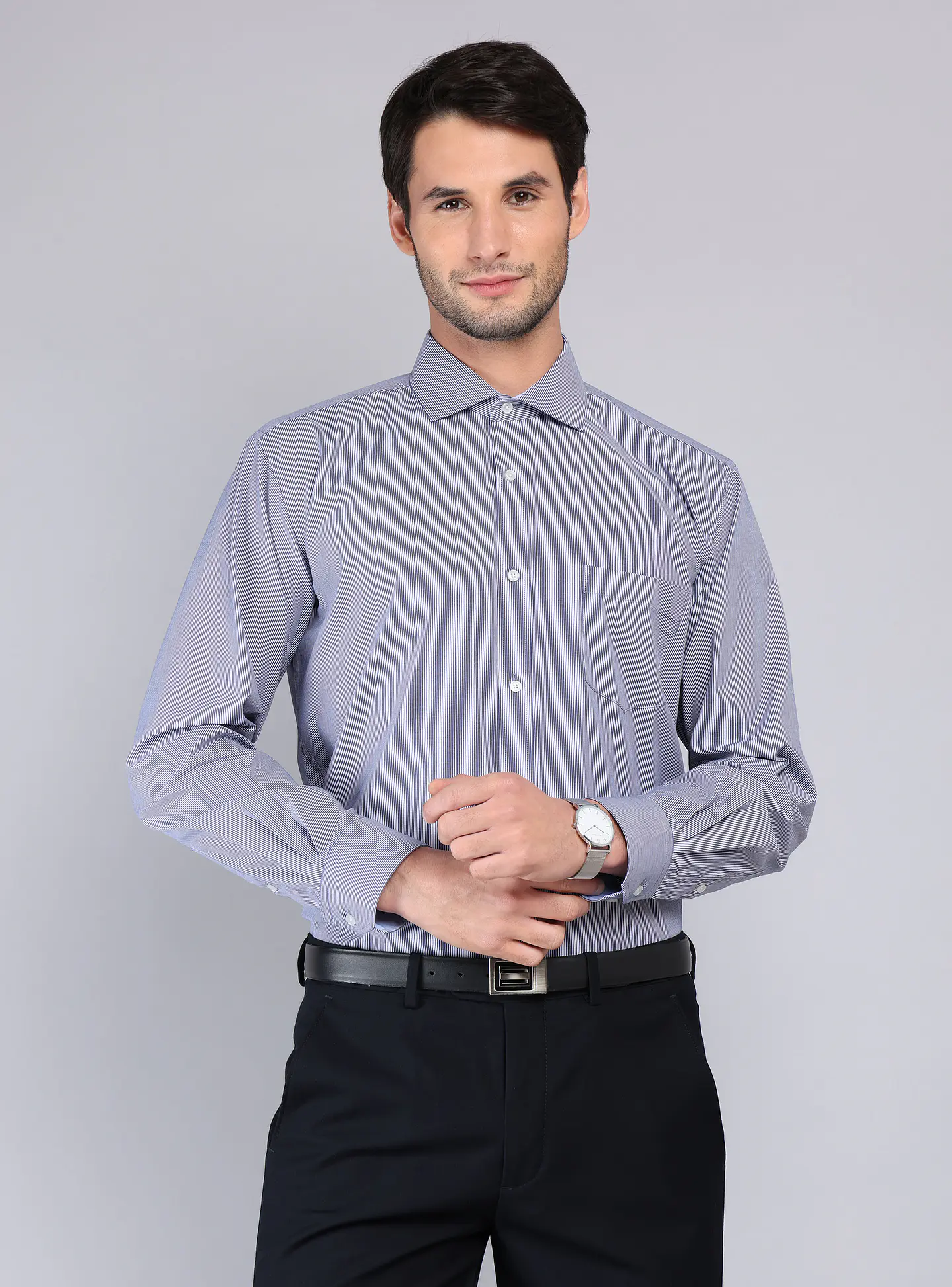 CAMISA FORMAL ARROW HOMBRE ARM0408AZ AZUL 1