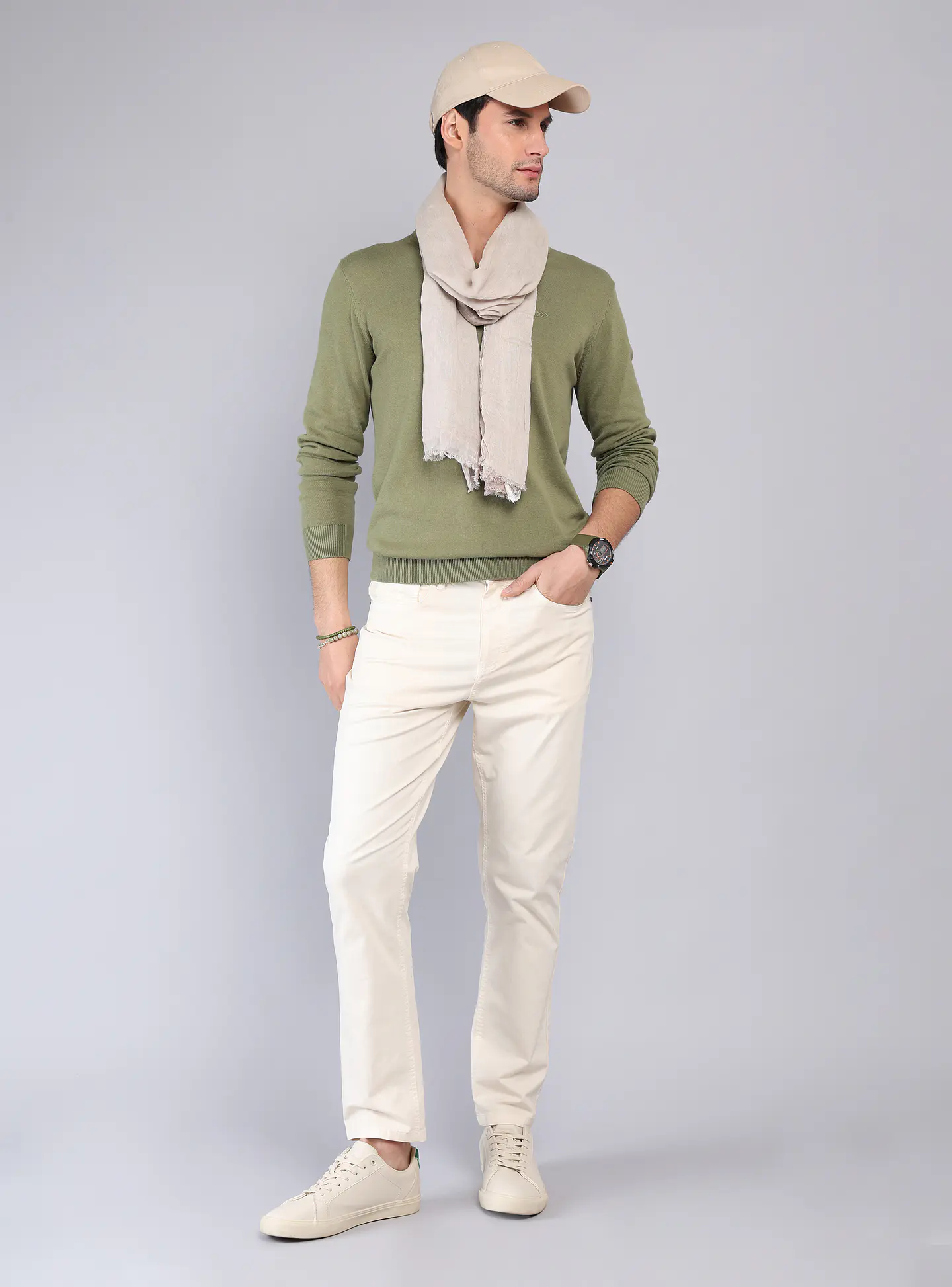 Sweater Arrow Hombre Sw32032Ol Oliva 4