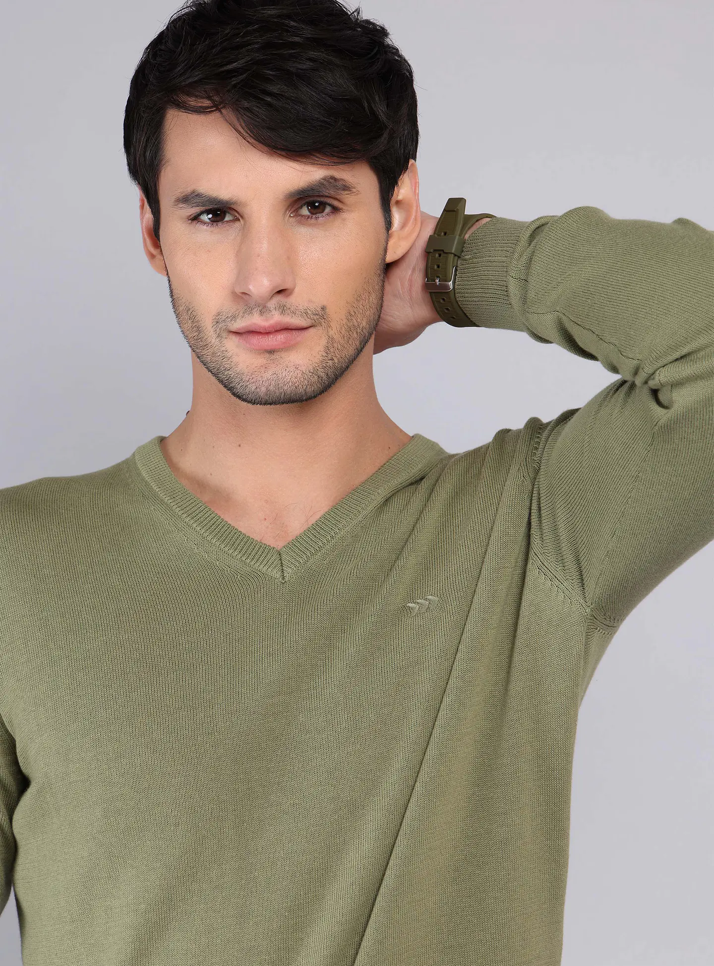 Sweater Arrow Hombre Sw32032Ol Oliva 6