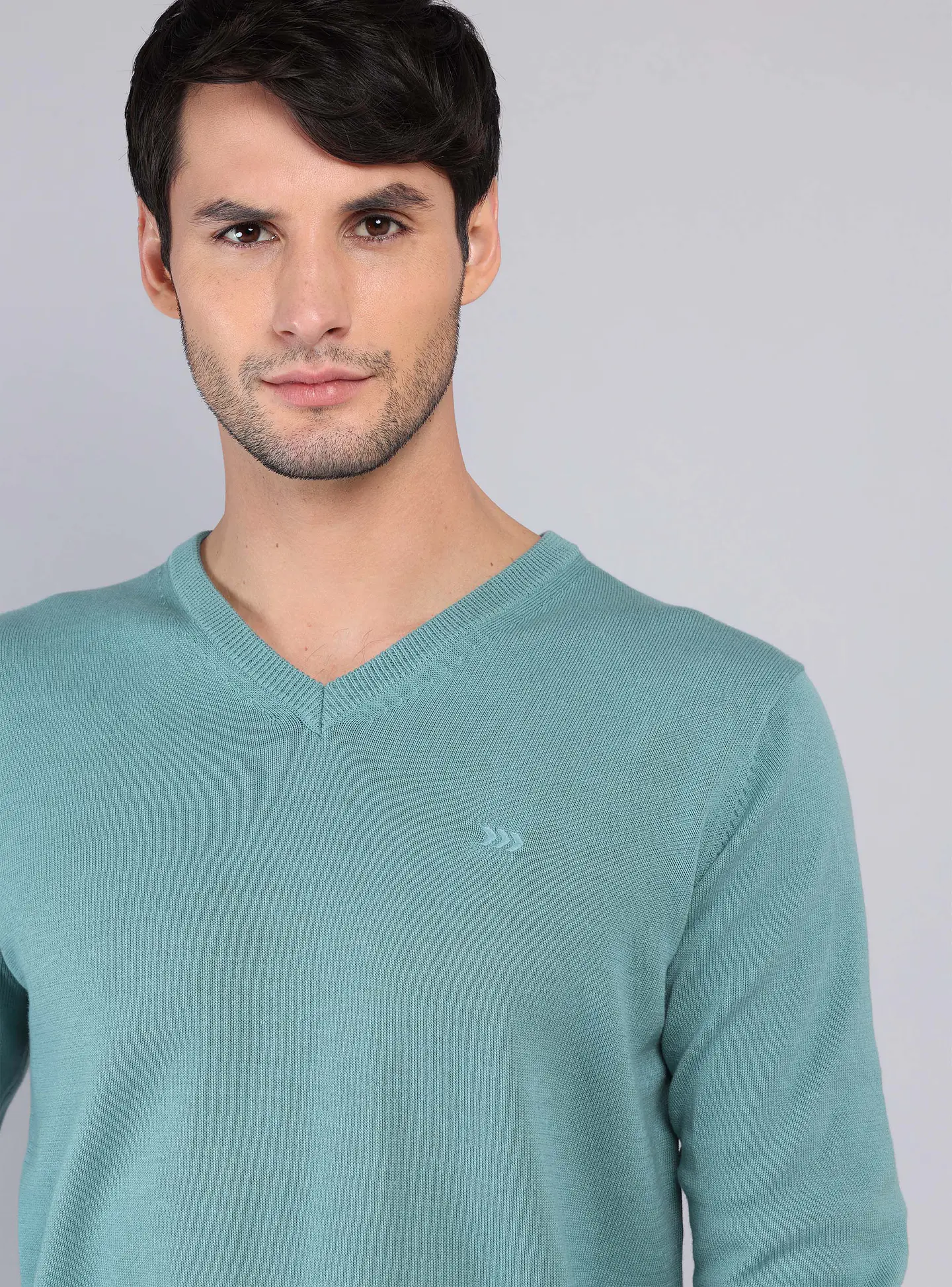 Sweater Arrow Hombre Sw32032Aq Aqua 4