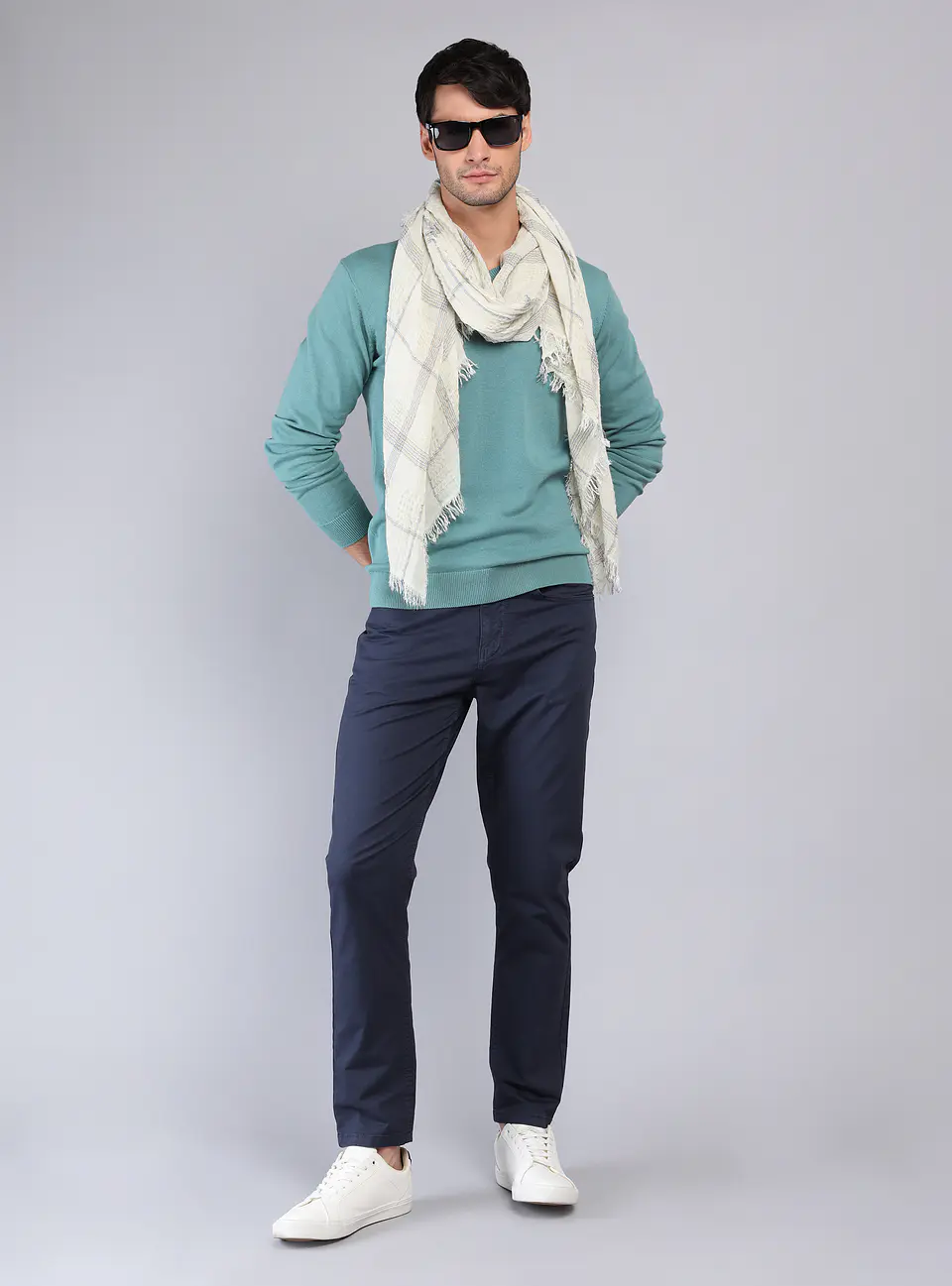 Sweater Arrow Hombre Sw32032Aq Aqua 5